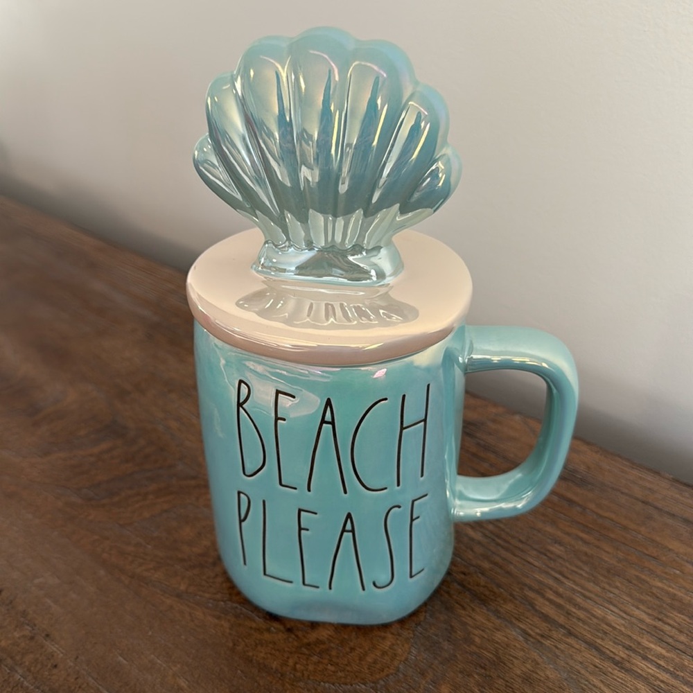 rae dunn beach please mug